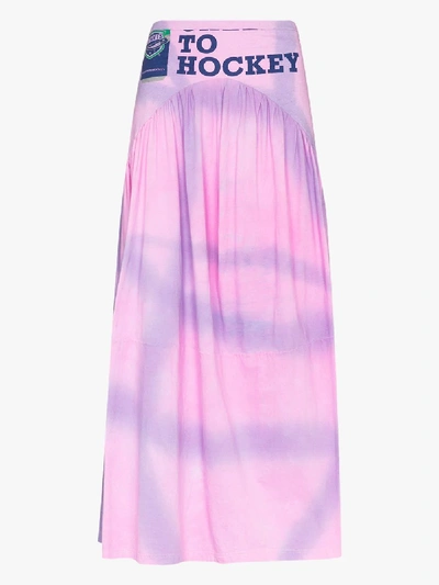 Shop Collina Strada X Browns 50 Mariposa Tie-dye Maxi Skirt In Pink