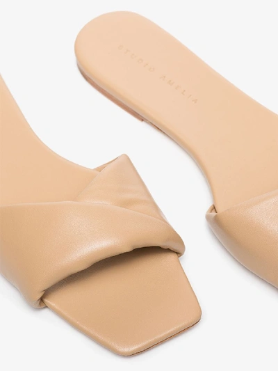 Shop Studio Amelia Beige 3.31 Leather Sandals In Neutrals