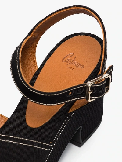 Shop Castaã±er Xally 100 Platform Sandals In Black