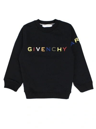 Shop Givenchy Black Cotton Sweatshirt In Nero