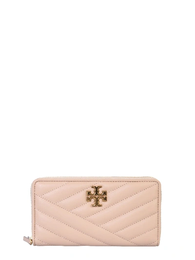 Shop Tory Burch Continental Kira Wallet In Nude