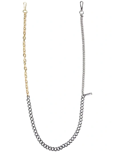 Shop Marc Jacobs The Strap' Chain-link Strap In Silver