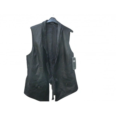 Pre-owned Edun Short Vest In Black