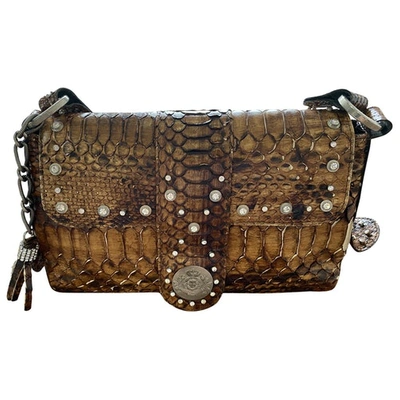 Pre-owned Luis Onofre Brown Python Handbag