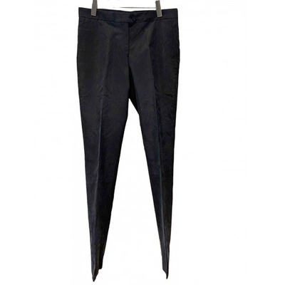 Pre-owned Yang Li Straight Pants In Black