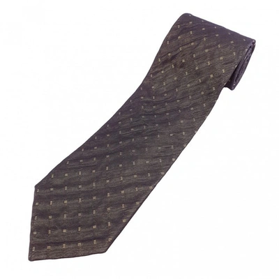 Pre-owned Kenzo Brown Silk Ties