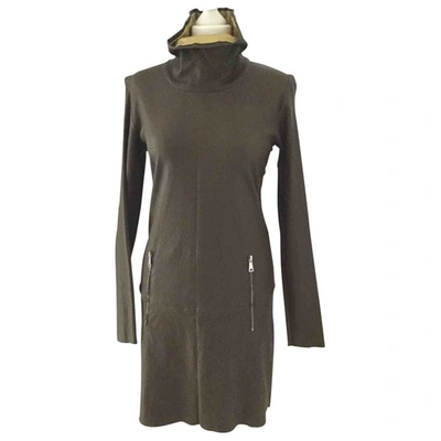 Pre-owned Stouls Khaki Leather Dress