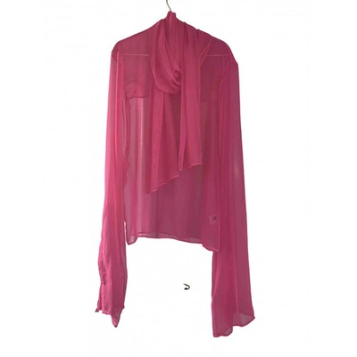 Pre-owned Y/project Pink Silk  Top