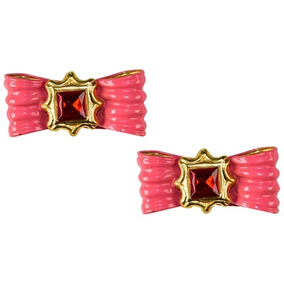 Pre-owned Lanvin Earrings In Pink