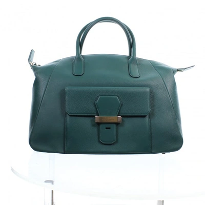 Pre-owned Smythson Green Leather Handbag