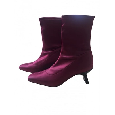 Pre-owned Miista Burgundy Boots