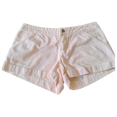 Pre-owned Diane Von Furstenberg Pink Cotton Shorts