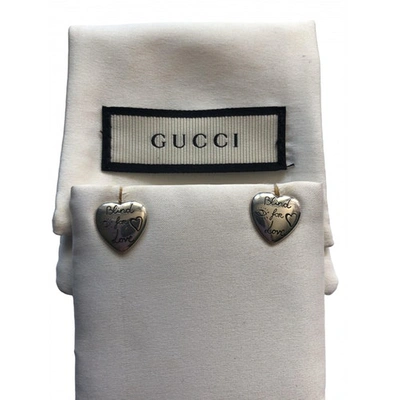 Pre-owned Gucci Metallic Silver Earrings