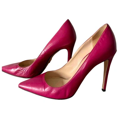 Pre-owned Prada Pink Leather Heels