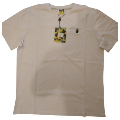 Pre-owned A Bathing Ape White Cotton T-shirts