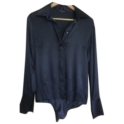 Pre-owned Patrizia Pepe Silk Shirt In Blue