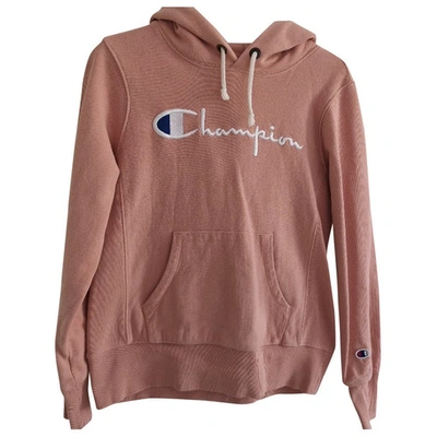 Pre-owned Champion Pink Cotton Knitwear