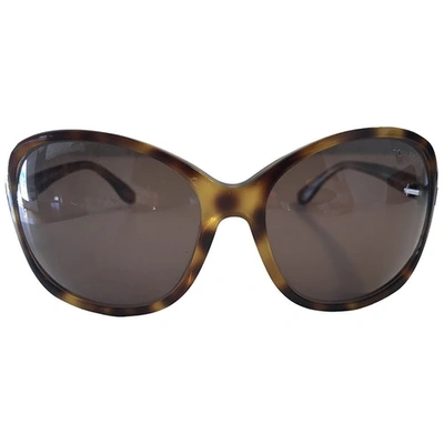 Pre-owned Tom Ford Brown Metal Sunglasses