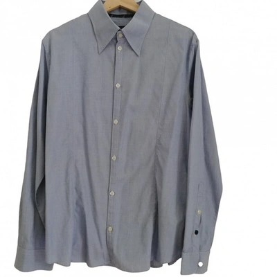 Pre-owned Armani Jeans Turquoise Cotton Shirts