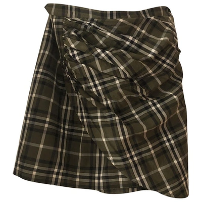 Pre-owned Birgitte Herskind Mini Skirt In Khaki