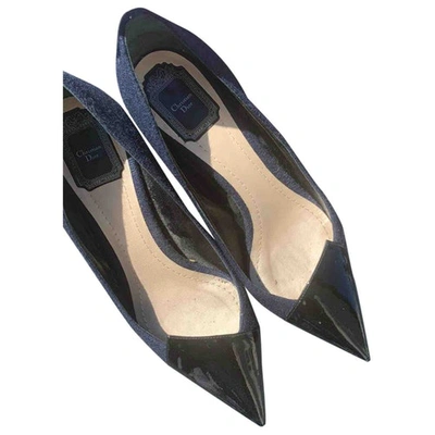 Pre-owned Dior Black Leather Heels