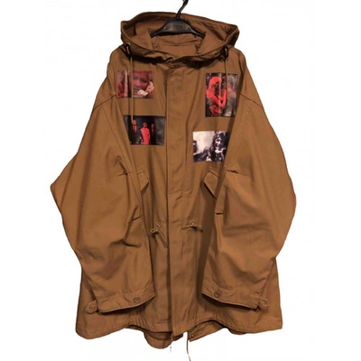 Pre-owned Raf Simons Camel Cotton Coat
