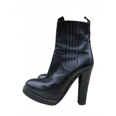 Pre-owned Balenciaga Leather Heels In Black