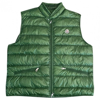 Pre-owned Moncler Sleeveless Green Jacket
