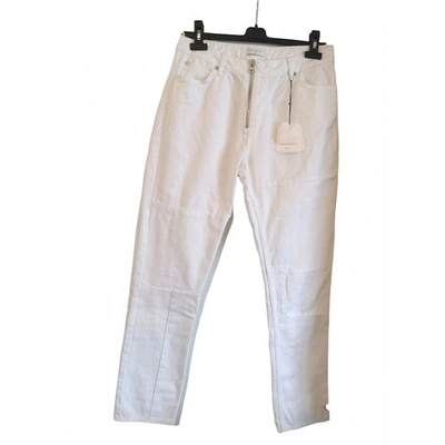 Pre-owned Sandro White Cotton Jeans