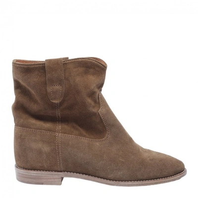 Pre-owned Isabel Marant Étoile Brown Leather Ankle Boots