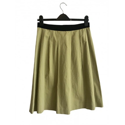Pre-owned Margaret Howell Khaki Cotton Skirt