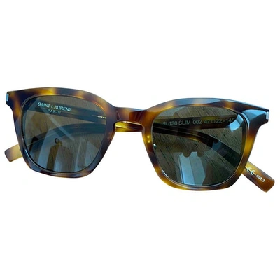 Pre-owned Saint Laurent Brown Sunglasses