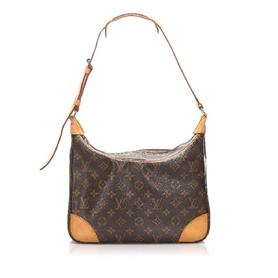 Pre-owned Louis Vuitton Monogram Boulogne Pm In Brown