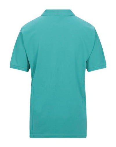 Shop The North Face Polo Shirt In Emerald Green