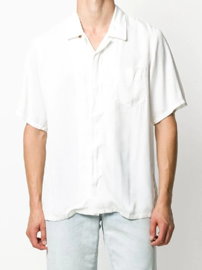 Shop Visvim Dragon Print Shirt In White