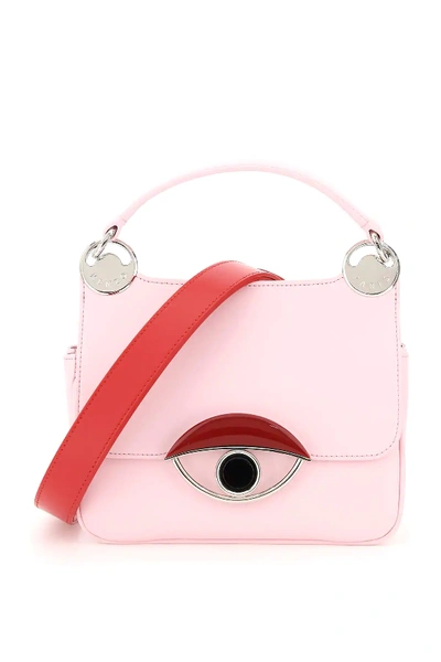 Shop Kenzo Tali Medium Crossbody Bag In Pink,red