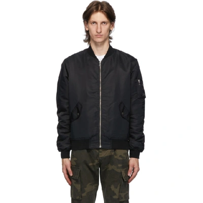 Shop John Elliott Black Bogota Ii Bomber Jacket