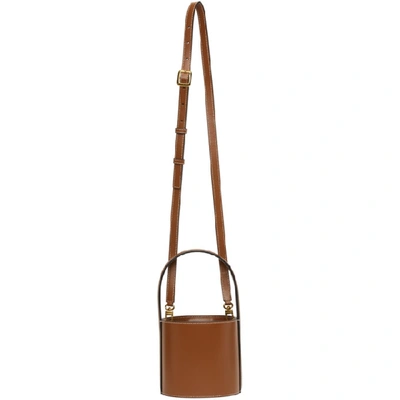 Shop Staud Tan Mini Bissett Bag