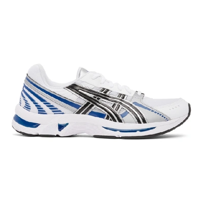 Shop Asics White And Silver Gel-kyrios Sneakers In 100 White