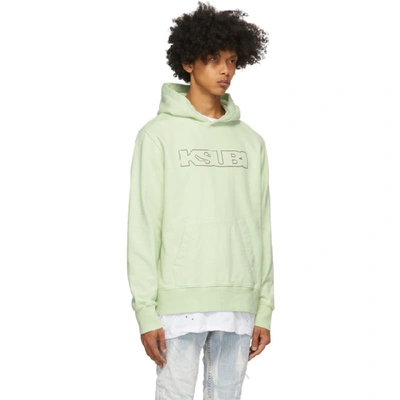 Shop Ksubi Green Sign Of The Times Hoodie