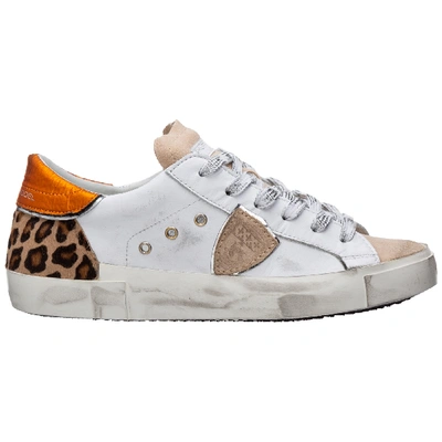 Shop Philippe Model Women's Shoes Leather Trainers Sneakers  Prsx In White