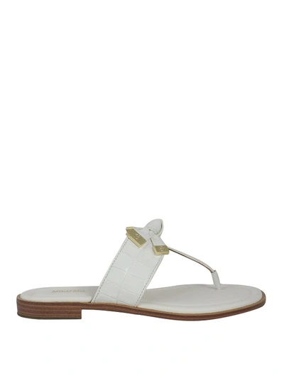 Shop Michael Kors Ripley Sandals In White