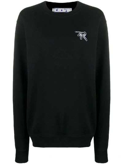 Shop Off-white Paper Clip Arrows Sweatshirt In Black