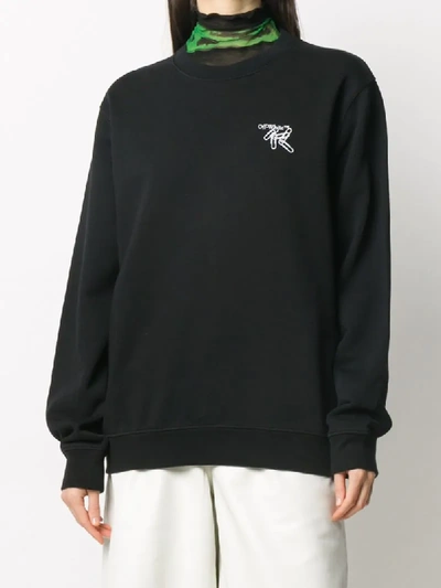 Shop Off-white Paper Clip Arrows Sweatshirt In Black