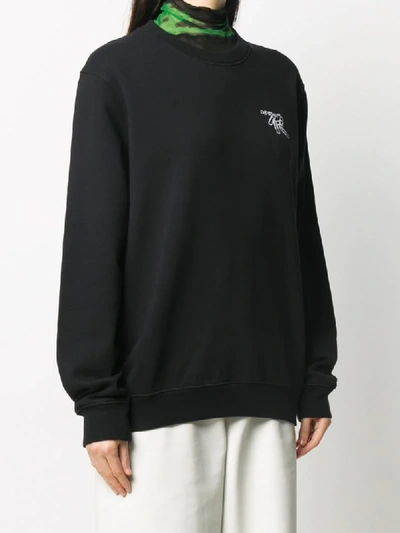 Shop Off-white Paper Clip Arrows Sweatshirt In Black