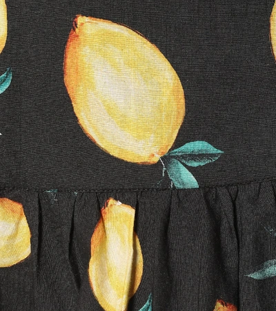 Shop Alexandra Miro Isla Printed Cotton Miniskirt In Black