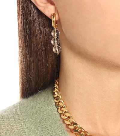 Shop Timeless Pearly Mismatched 24kt Gold-plated Hoop Earrings
