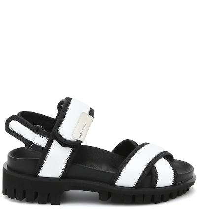 Shop Ganni Nylon Trekking Sandals In White