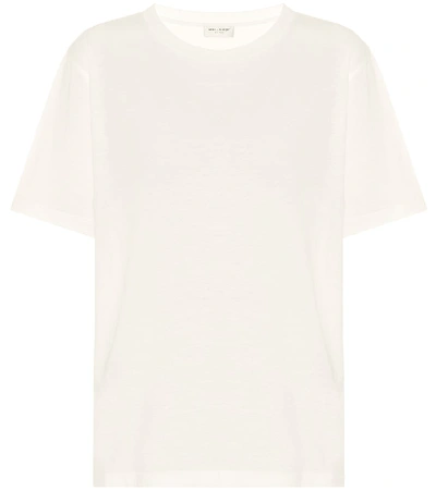 Shop Saint Laurent Cotton T-shirt In White