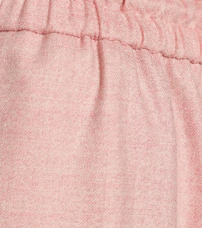 Shop Roksanda Palmira Wool-flannel Pants In Pink